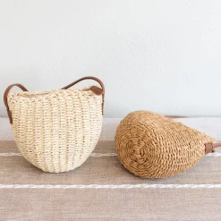 Elena Handbags Straw Woven Crossbody Bag