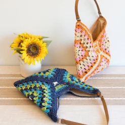 Elena Handbags Straw Woven Fashion Shoulder Bag