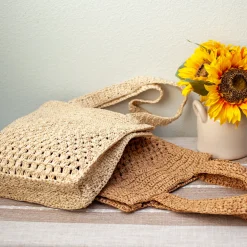 Elena Handbags Straw Woven Summer Fashion Tote Bag