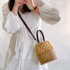 Elena Handbags Summer Bamboo Bucket Shoulder Purse