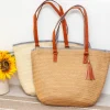 Elena Handbags Summer Basket Tote with Tassle