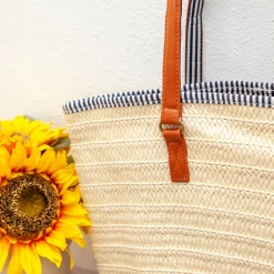 Elena Handbags Summer Basket Tote with Tassle