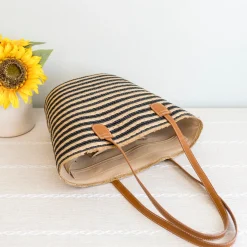 Elena Handbags Summer Basket Tote Bag