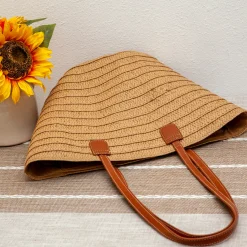 Elena Handbags Summer Basket Tote Bag