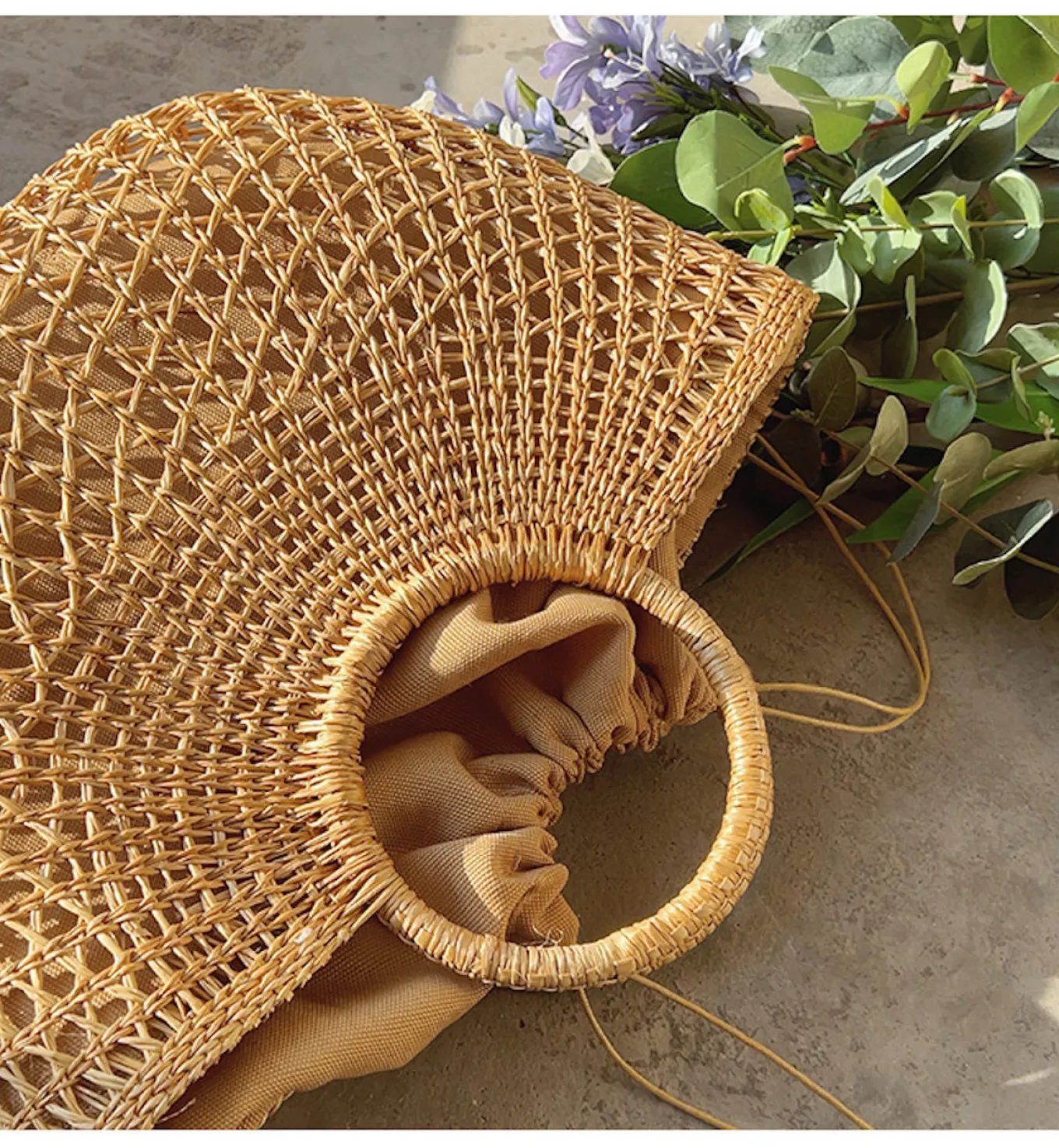 Elena Handbags Summer Beach Straw Basket Purse