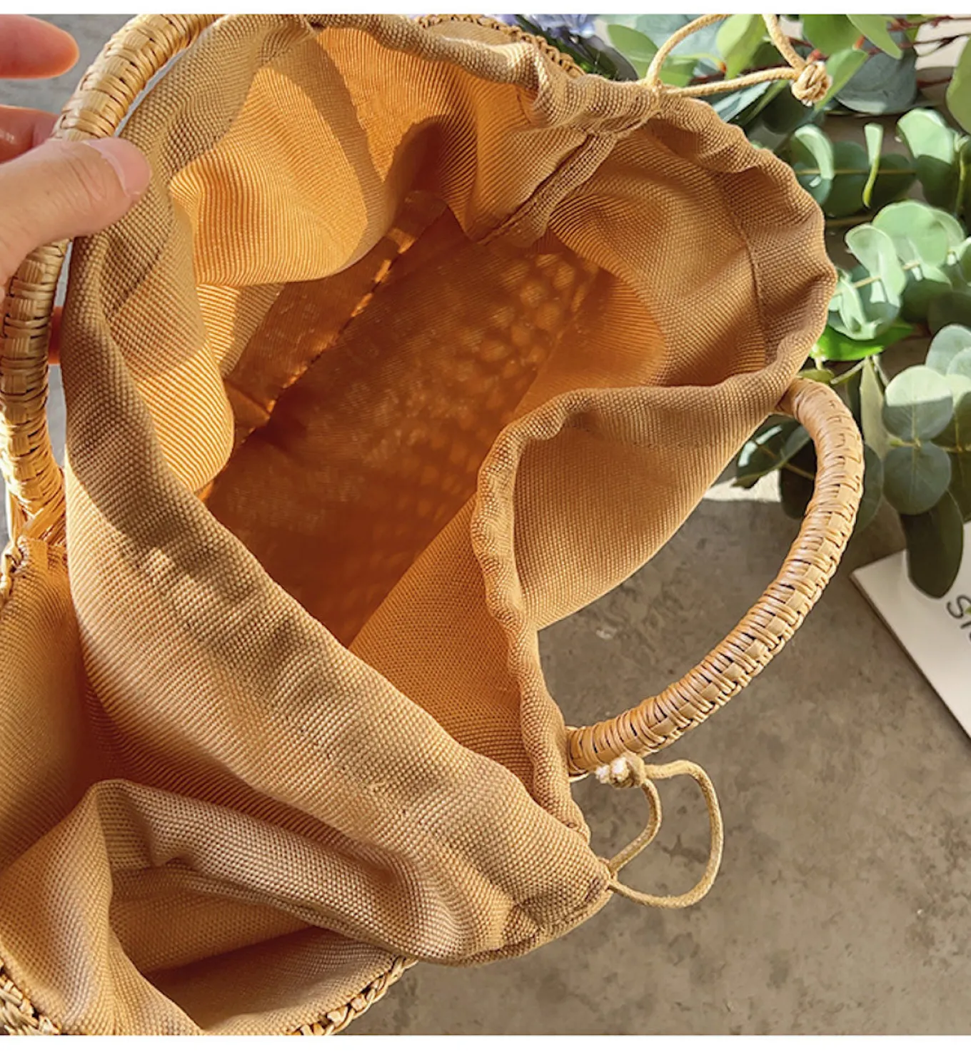 Elena Handbags Summer Beach Straw Basket Purse