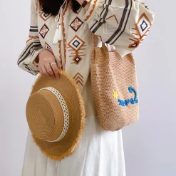 Elena Handbags Summer Cotton Knitted Bag