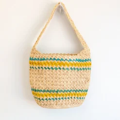 Elena Handbags Summer Fashion Raffia Basket Bag
