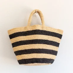 Elena Handbags Summer Fashion Raffia Basket Bag