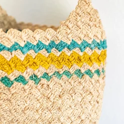 Elena Handbags Summer Fashion Raffia Basket Bag
