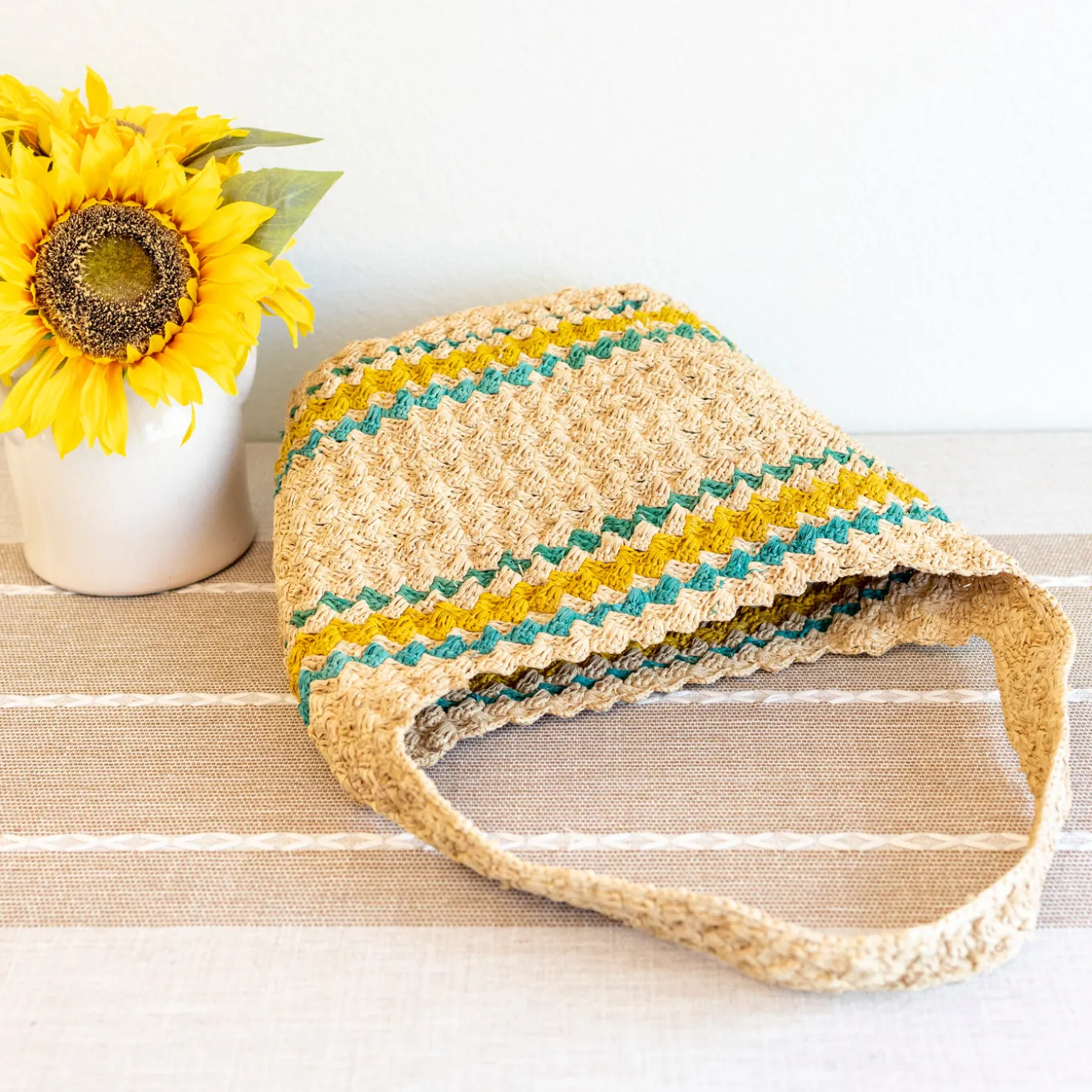 Elena Handbags Summer Fashion Raffia Basket Bag