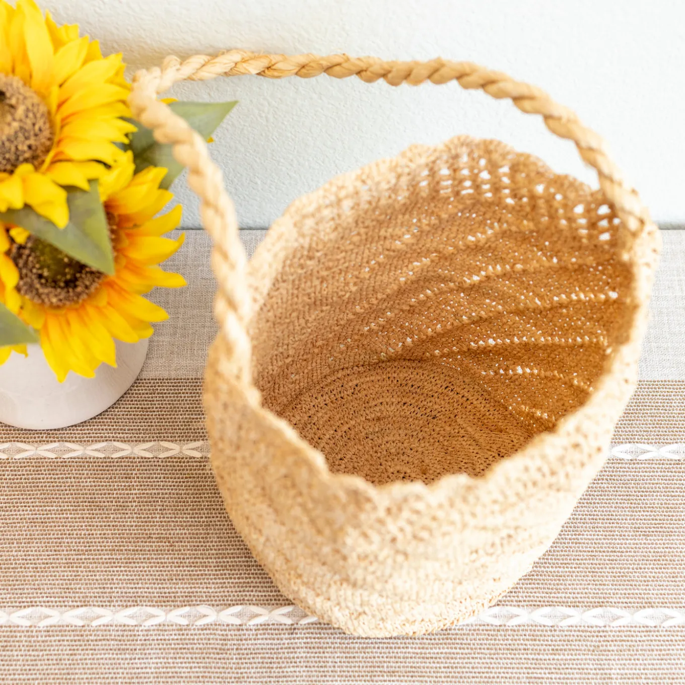 Elena Handbags Summer Fashion Raffia Basket Bag