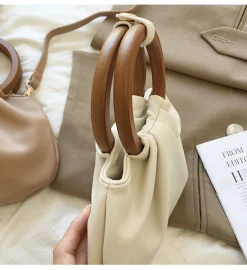 Elena Handbags Top Handle Soft Leather Bag