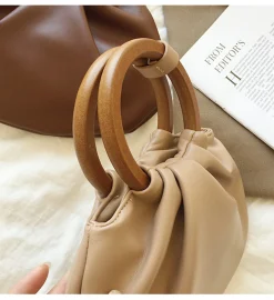 Elena Handbags Top Handle Soft Leather Bag