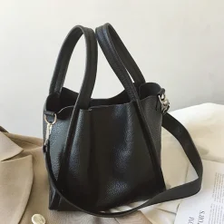 Elena Handbags Ultra Soft Leather Bucket Bag