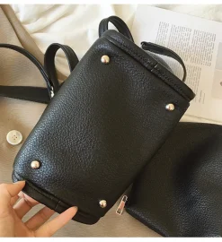 Elena Handbags Ultra Soft Leather Bucket Bag