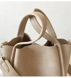 Elena Handbags Ultra Soft Leather Bucket Bag