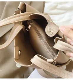 Elena Handbags Ultra Soft Leather Bucket Bag