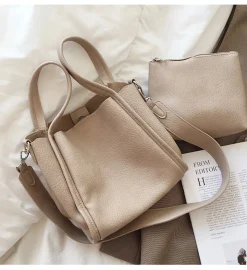 Elena Handbags Ultra Soft Leather Bucket Bag