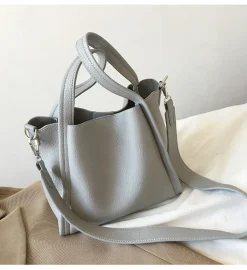 Elena Handbags Ultra Soft Leather Bucket Bag