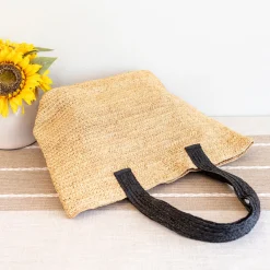 Elena Handbags Women's Large Soft Raffia Woven Summer Straw Tote