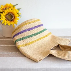 Elena Handbags Women's Large Soft Raffia Woven Summer Straw Tote