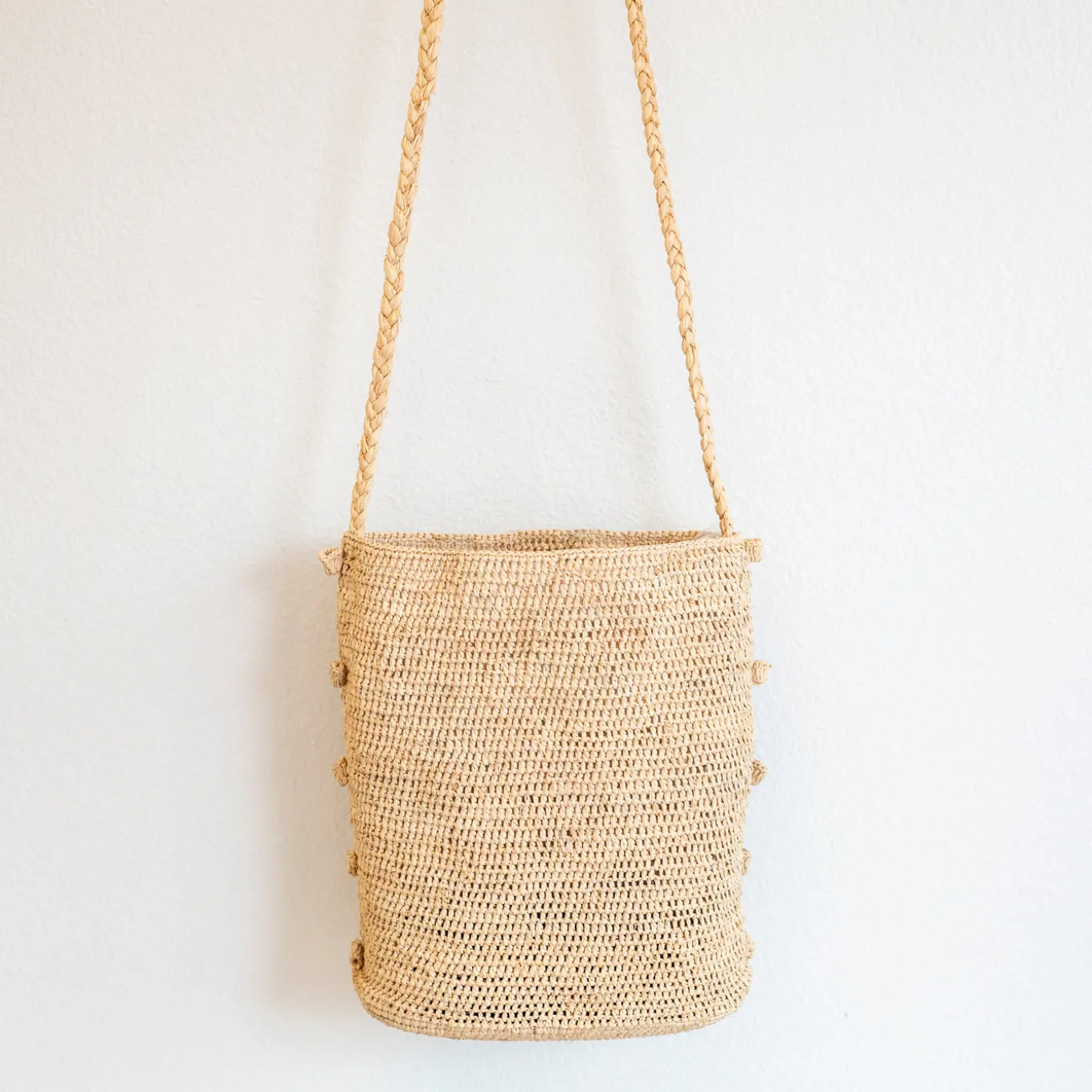 Elena Handbags Women's Raffia Straw Crossbody Bag