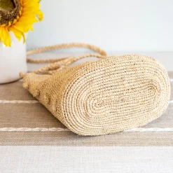 Elena Handbags Women's Raffia Straw Crossbody Bag