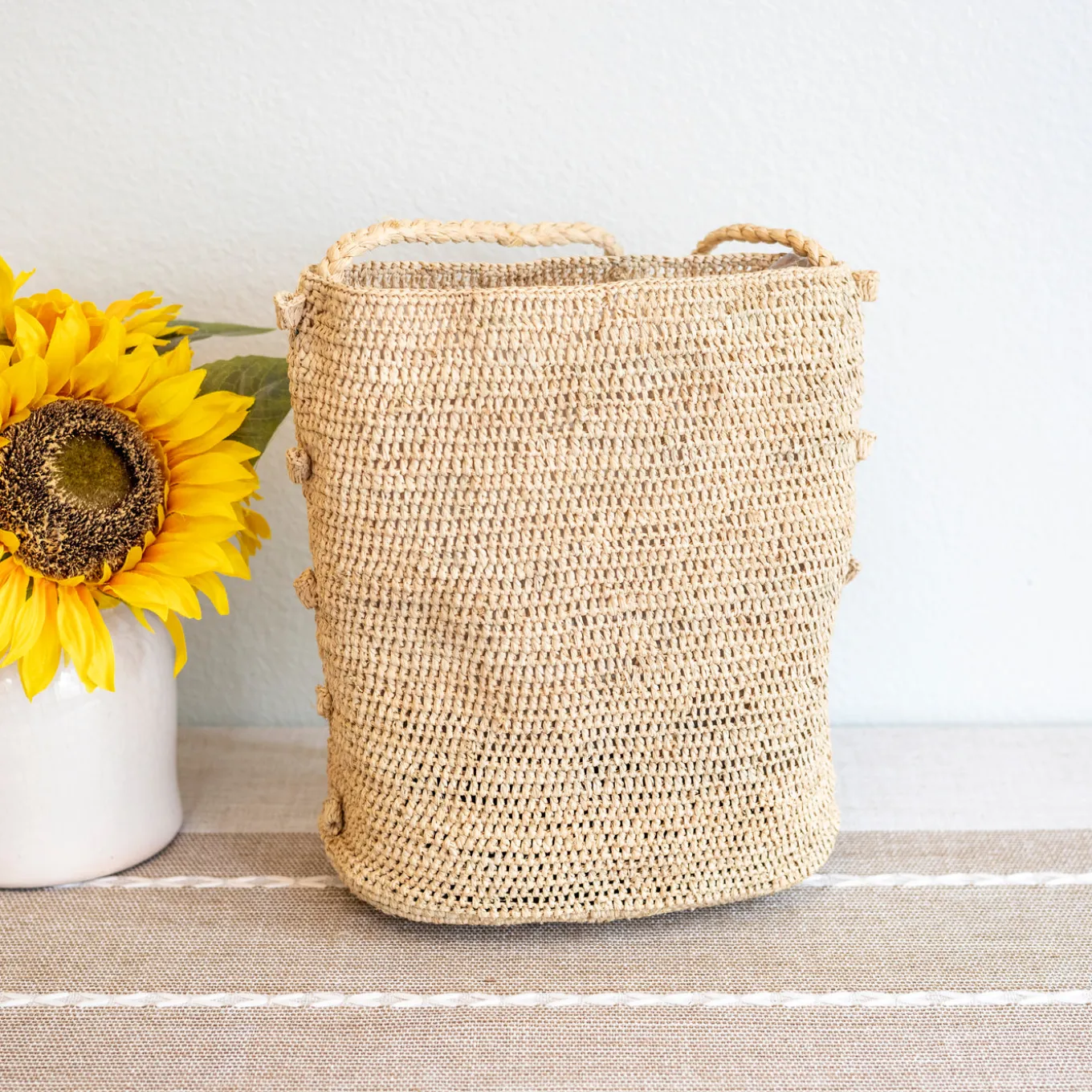 Elena Handbags Women's Raffia Straw Crossbody Bag
