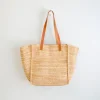 Elena Handbags Women's Soft Raffia Woven Summer Straw Tote