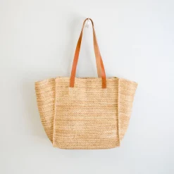 Elena Handbags Women's Soft Raffia Woven Summer Straw Tote