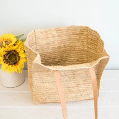 Elena Handbags Women's Soft Raffia Woven Summer Straw Tote