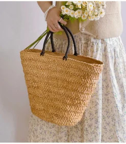 Elena Handbags Women's Woven Straw Summer Beach Tote