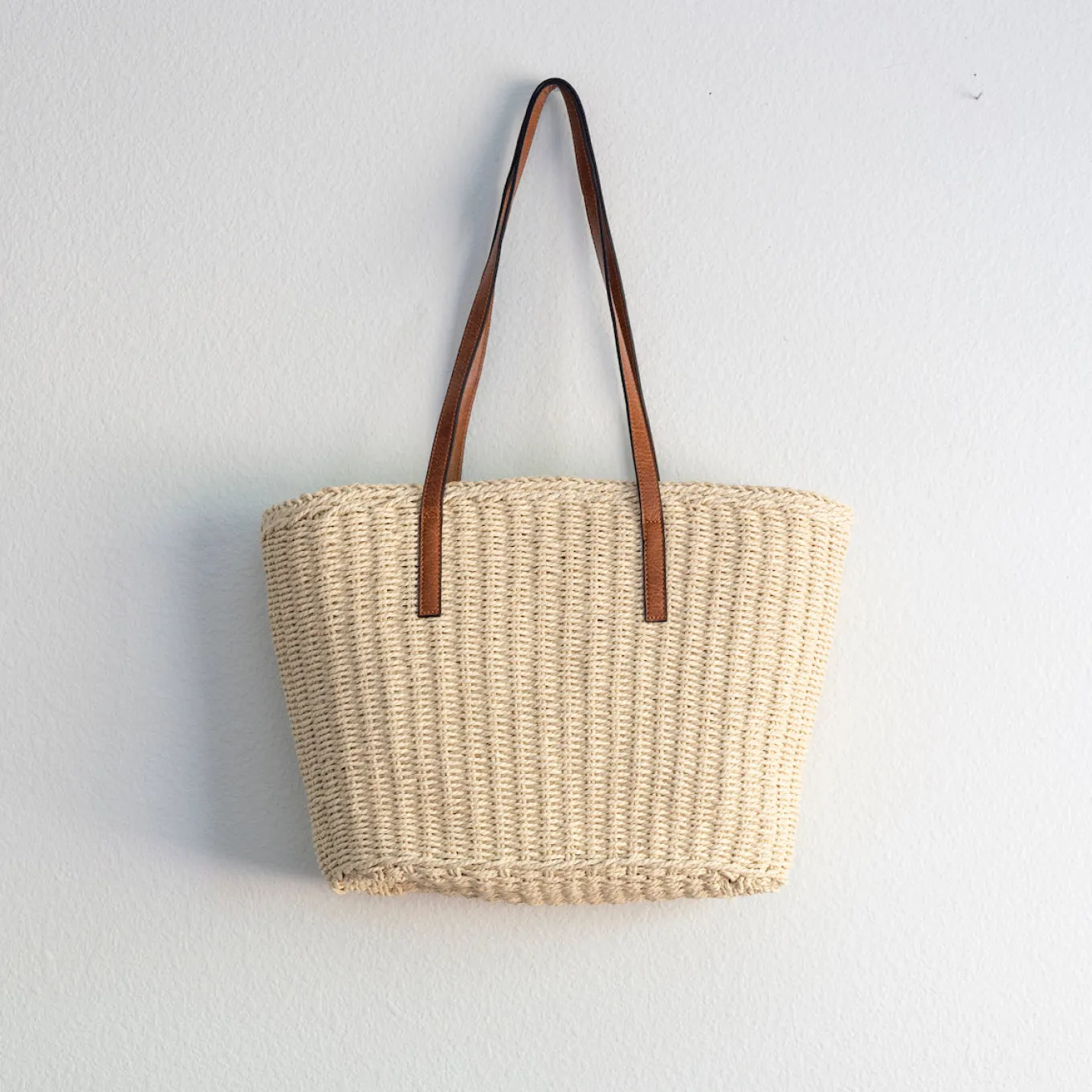 Elena Handbags Woven Straw Market Tote Summer Fashion Bag