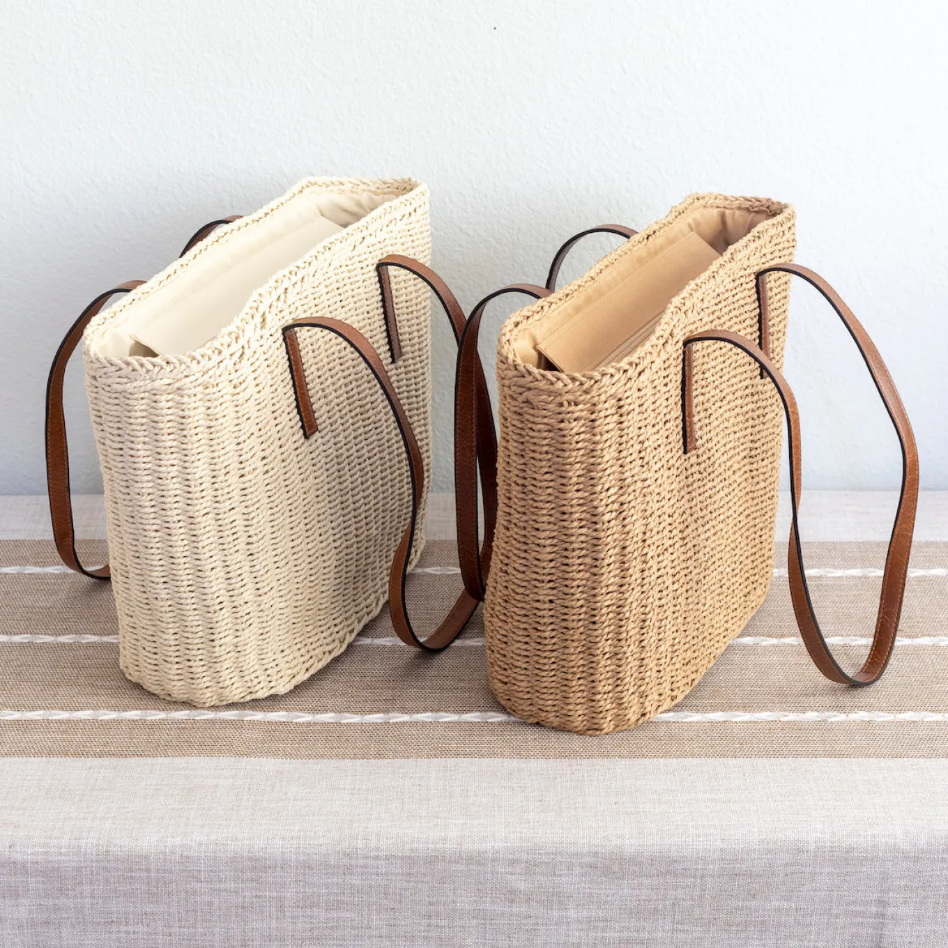 Elena Handbags Woven Straw Market Tote Summer Fashion Bag